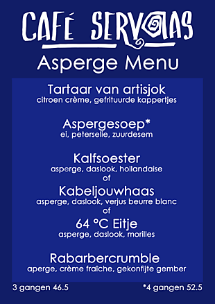 Asperge menu